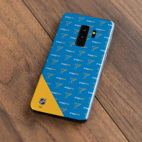 NHL St. Louis Blues Pattern Galaxy S9 Plus Skin