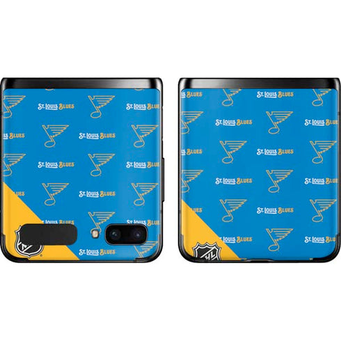 NHL St. Louis Blues Pattern Galaxy Z Flip Skin