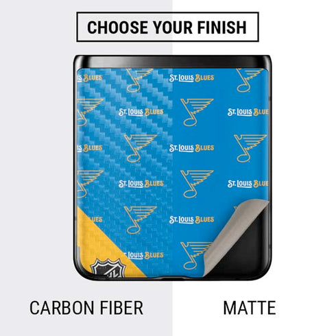 NHL St. Louis Blues Pattern Galaxy Z Flip Skin