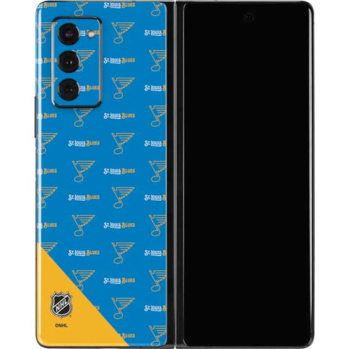 NHL St. Louis Blues Pattern Galaxy Z Fold2 5G Skin