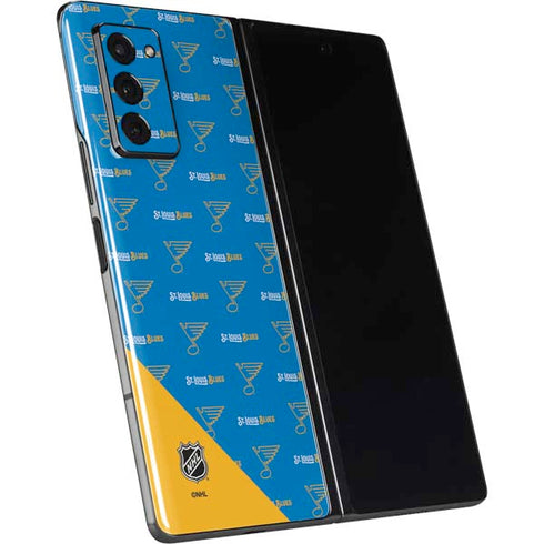 NHL St. Louis Blues Pattern Galaxy Z Fold2 5G Skin