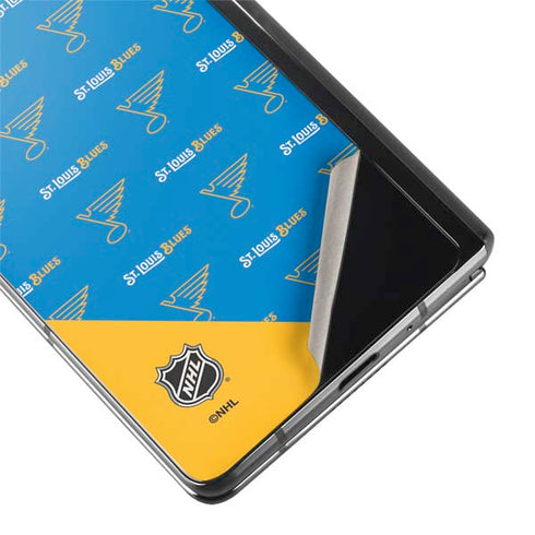 NHL St. Louis Blues Pattern Galaxy Z Fold2 5G Skin
