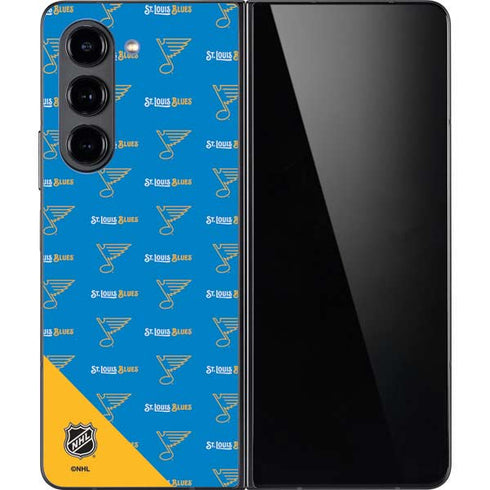 NHL St. Louis Blues Pattern Galaxy Z Fold5 5G Skin