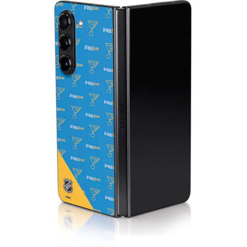 NHL St. Louis Blues Pattern Galaxy Z Fold5 5G Skin