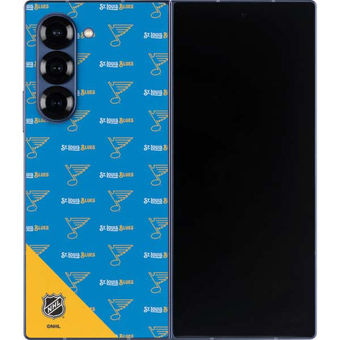 NHL St. Louis Blues Pattern Galaxy Z Fold6 Skin
