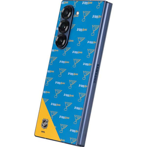 NHL St. Louis Blues Pattern Galaxy Z Fold6 Skin
