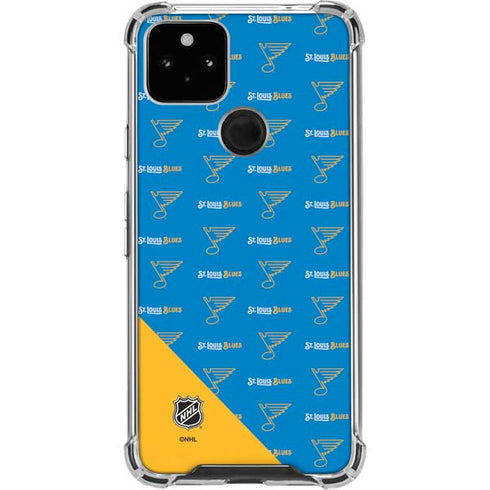 NHL St. Louis Blues Pattern Google Pixel 4a 5G Clear Case