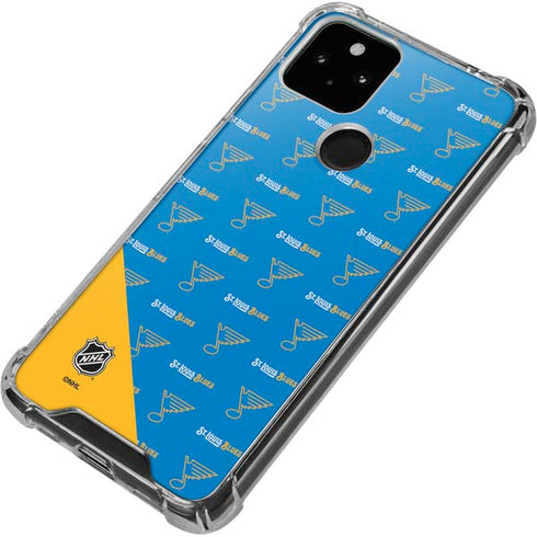 NHL St. Louis Blues Pattern Google Pixel 4a 5G Clear Case