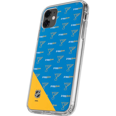 NHL St. Louis Blues Pattern iPhone 11 Clear Case