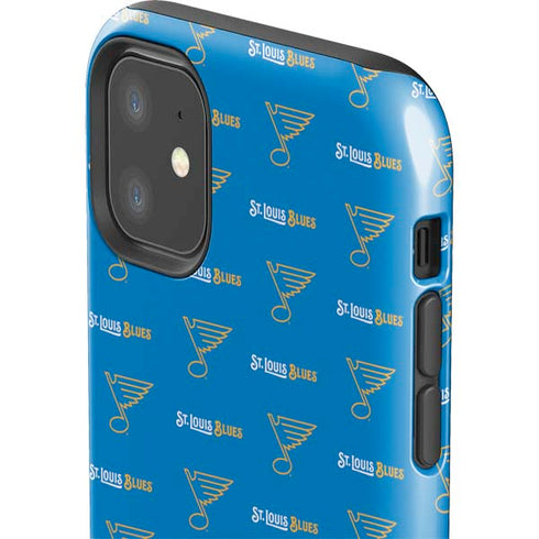 NHL St. Louis Blues Pattern iPhone 11 Impact Case