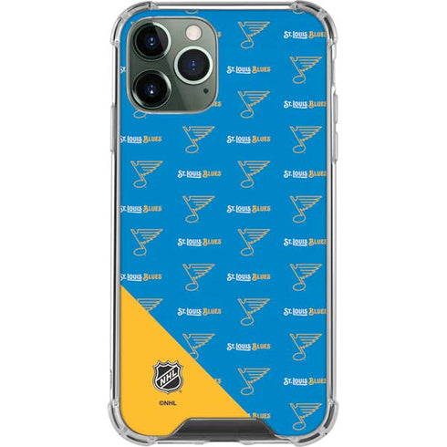 NHL St. Louis Blues Pattern iPhone 11 Pro Max Clear Case
