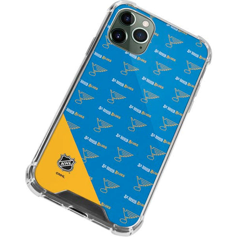 NHL St. Louis Blues Pattern iPhone 11 Pro Max Clear Case