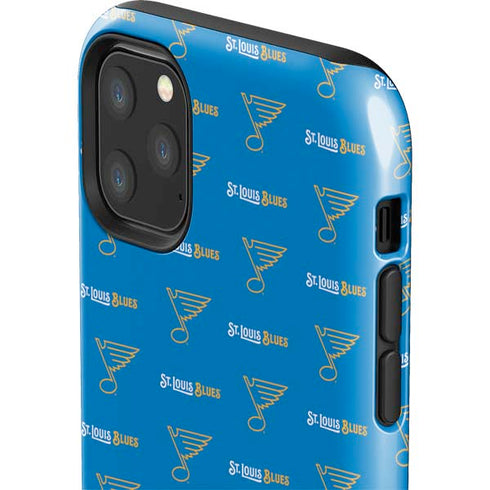 NHL St. Louis Blues Pattern iPhone 11 Pro Max Impact Case