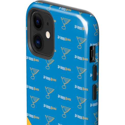 NHL St. Louis Blues Pattern iPhone 12 Impact Case