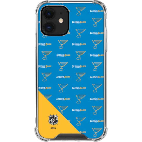 NHL St. Louis Blues Pattern iPhone 12 Mini Clear Case