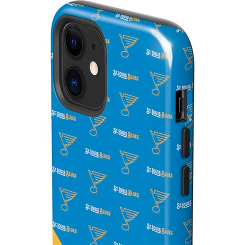NHL St. Louis Blues Pattern iPhone 12 Mini Impact Case