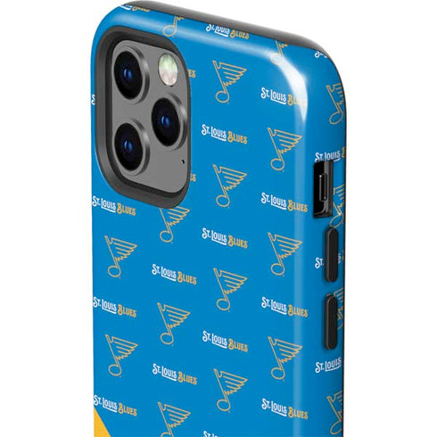 NHL St. Louis Blues Pattern iPhone 12 Pro Max Impact Case