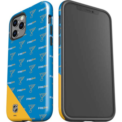 NHL St. Louis Blues Pattern iPhone 12 Pro Max Impact Case
