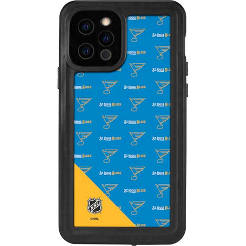 NHL St. Louis Blues Pattern iPhone 12 Pro Waterproof Case