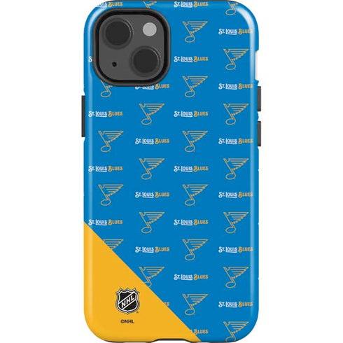 NHL St. Louis Blues Pattern iPhone 14 Impact Case