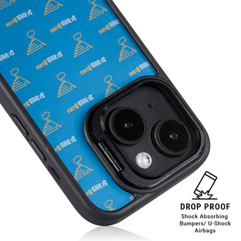 NHL St. Louis Blues Pattern iPhone 14 Kickstand Case