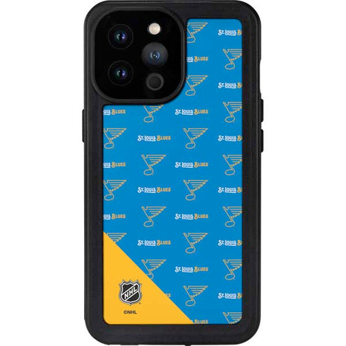 NHL St. Louis Blues Pattern iPhone 14 Pro Max Waterproof Case