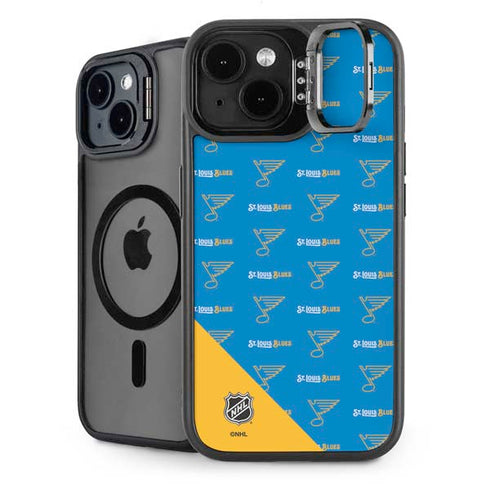 NHL St. Louis Blues Pattern iPhone 15 Plus Kickstand Case