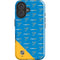 NHL St. Louis Blues Pattern iPhone 16 Plus Impact Case