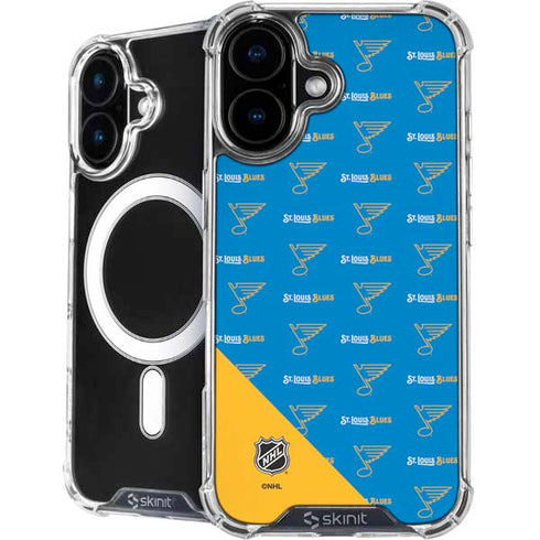 NHL St. Louis Blues Pattern iPhone 16 Plus MagSafe Case