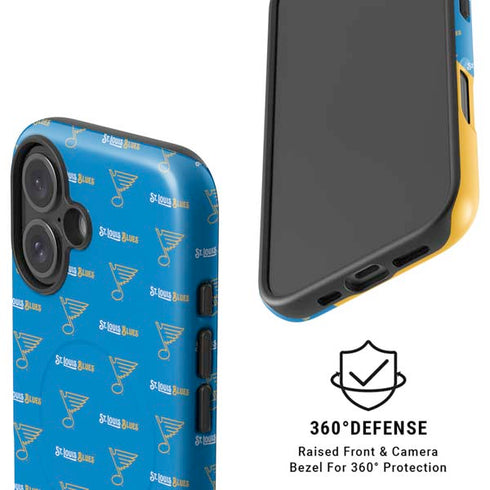 NHL St. Louis Blues Pattern iPhone 16 Plus Magsafe Impact Case
