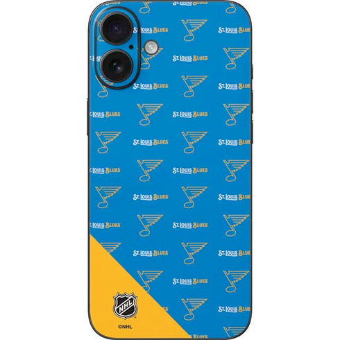 NHL St. Louis Blues Pattern iPhone 16 Plus Skin