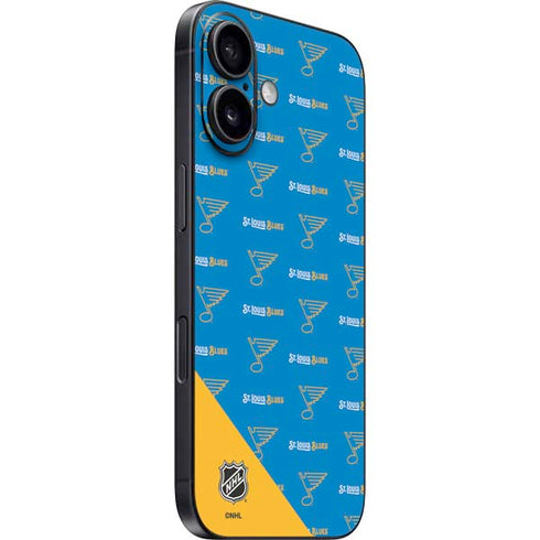 NHL St. Louis Blues Pattern iPhone 16 Plus Skin