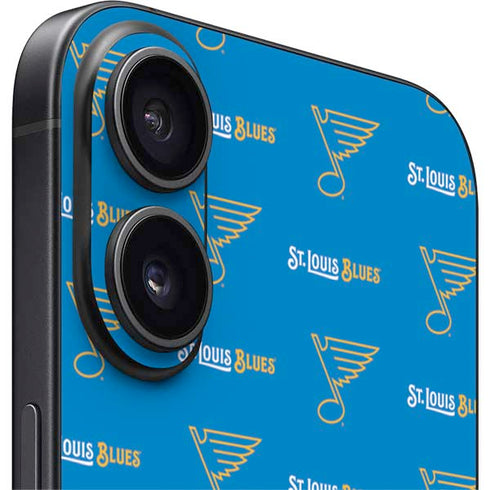 NHL St. Louis Blues Pattern iPhone 16 Plus Skin