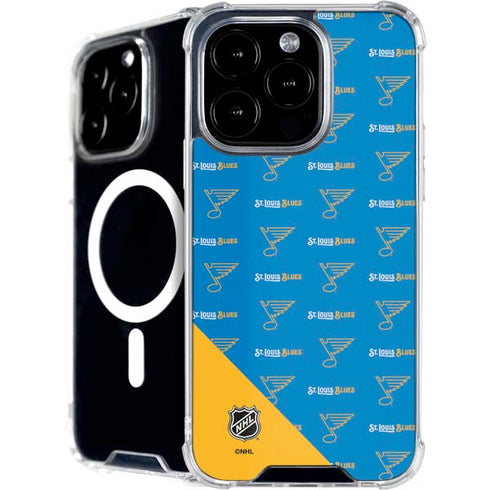 NHL St. Louis Blues Pattern iPhone 16 Pro MagSafe Case