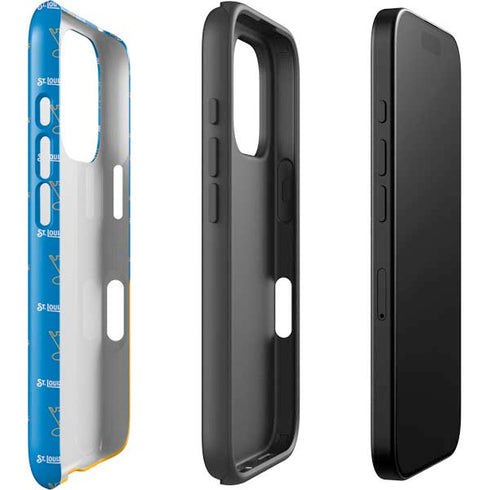 NHL St. Louis Blues Pattern iPhone 16 Pro Max Impact Case
