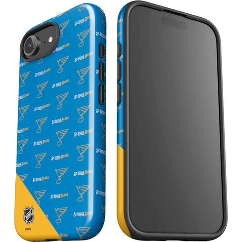 NHL St. Louis Blues Pattern iPhone 16e Impact Case