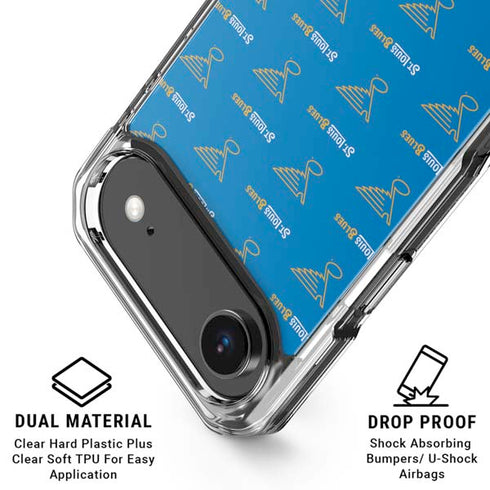 NHL St. Louis Blues Pattern iPhone 17 Air Clear Case