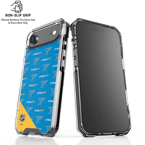 NHL St. Louis Blues Pattern iPhone 17 Air Clear Case