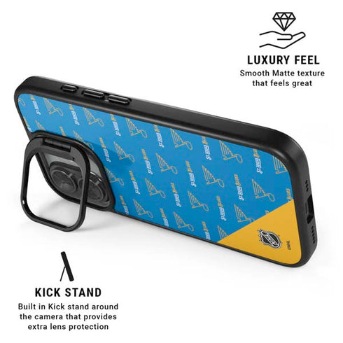 NHL St. Louis Blues Pattern iPhone 17 Kickstand Case