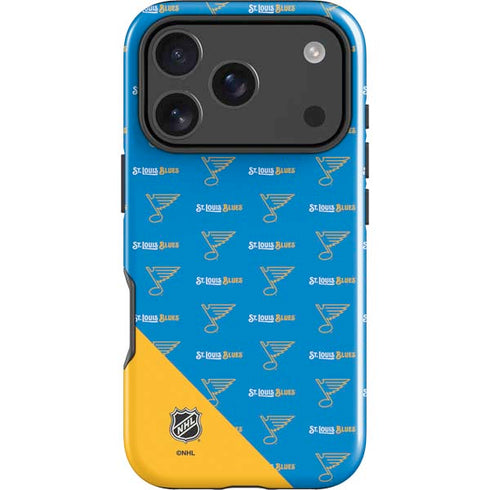 NHL St. Louis Blues Pattern iPhone 17 Pro Impact Case