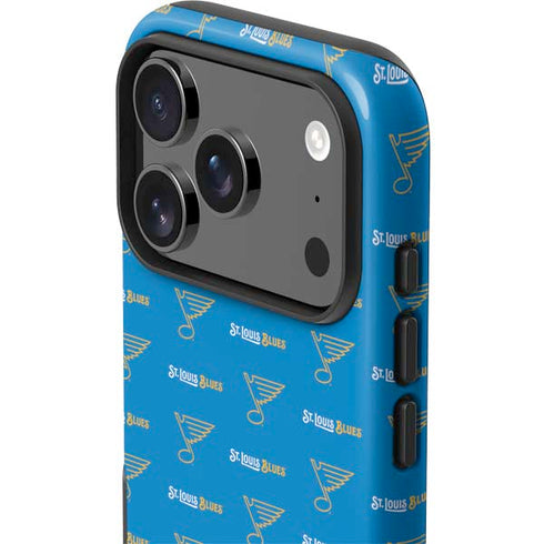 NHL St. Louis Blues Pattern iPhone 17 Pro Impact Case