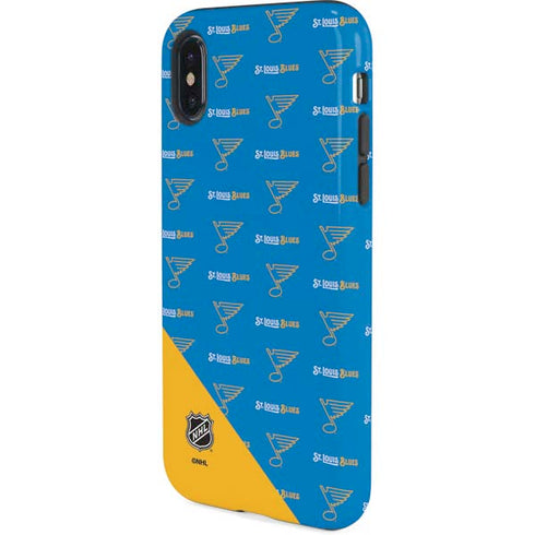 NHL St. Louis Blues Pattern iPhone X Pro Case