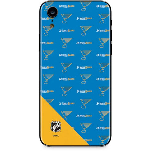 NHL St. Louis Blues Pattern iPhone XR Skin