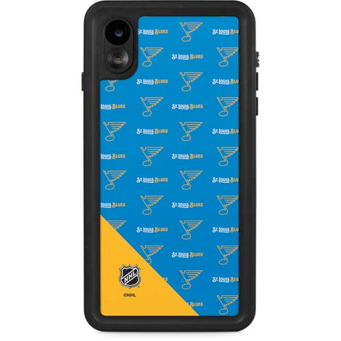 NHL St. Louis Blues Pattern iPhone XR Waterproof Case