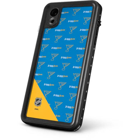 NHL St. Louis Blues Pattern iPhone XR Waterproof Case