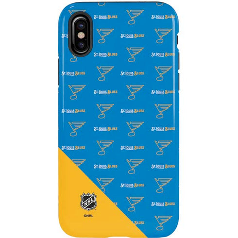 NHL St. Louis Blues Pattern iPhone XS Pro Case