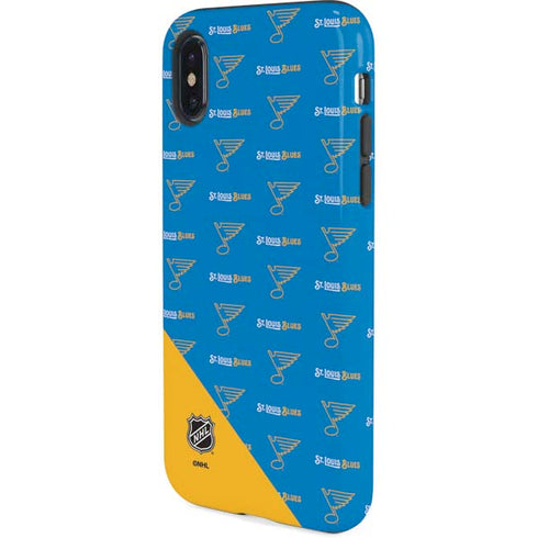 NHL St. Louis Blues Pattern iPhone XS Pro Case