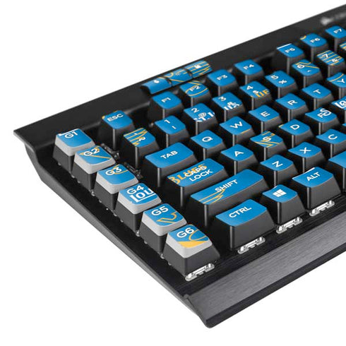 NHL St. Louis Blues Pattern K95 RGB PLATINUM Mechanical Gaming Keyboard Skin