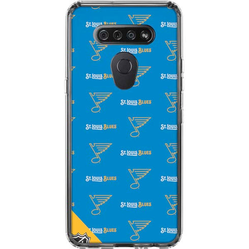 NHL St. Louis Blues Pattern LG K51/Q51 Clear Case