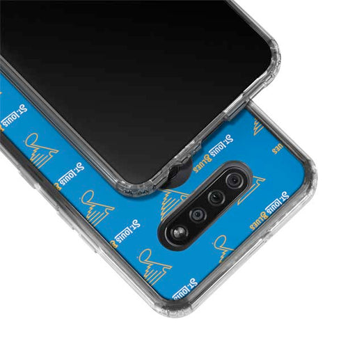 NHL St. Louis Blues Pattern LG K51/Q51 Clear Case